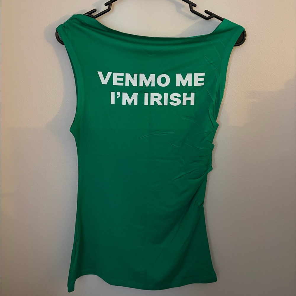 Playful Green Irish Tank Top